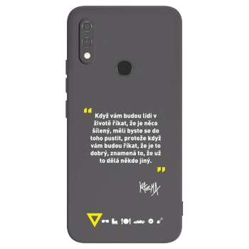Picasee silikonový černý obal pro Xiaomi Redmi Note 7 - Kazma - MĚLI BYSTE SE DO TOHO PUSTIT