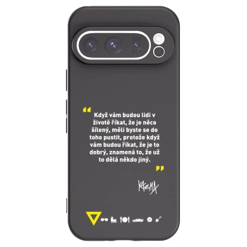 Picasee silikonový černý obal pro Google Pixel 9 Pro - Kazma - MĚLI BYSTE SE DO TOHO PUSTIT