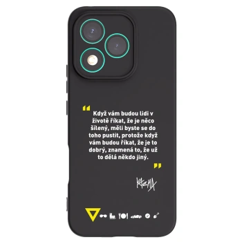 Picasee silikonový černý obal pro Honor 400 Lite 5G - Kazma - MĚLI BYSTE SE DO TOHO PUSTIT