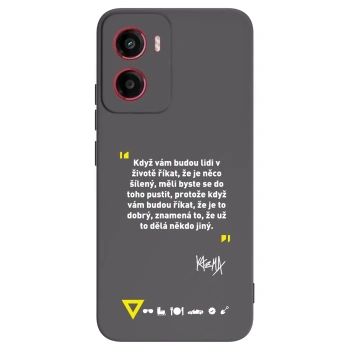 Picasee silikonový černý obal pro Motorola Moto G05 - Kazma - MĚLI BYSTE SE DO TOHO PUSTIT