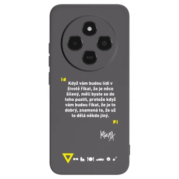 Picasee silikonový černý obal pro Xiaomi Poco C75 - Kazma - MĚLI BYSTE SE DO TOHO PUSTIT