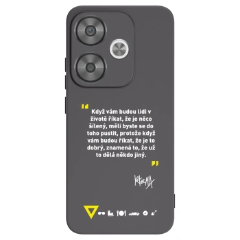 Picasee silikonový černý obal pro Xiaomi Poco F6 - Kazma - MĚLI BYSTE SE DO TOHO PUSTIT
