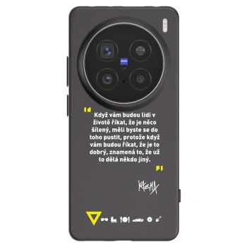 Picasee silikonový černý obal pro Vivo X200 Pro - Kazma - MĚLI BYSTE SE DO TOHO PUSTIT