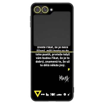 Obal pro Samsung Galaxy Z Flip5 5G - Kazma - MĚLI BYSTE SE DO TOHO PUSTIT