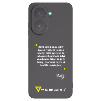 Picasee silikonový černý obal pro Xiaomi Redmi A5 - Kazma - MĚLI BYSTE SE DO TOHO PUSTIT