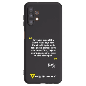 Picasee silikonový černý obal pro Samsung Galaxy A13 5G - Kazma - MĚLI BYSTE SE DO TOHO PUSTIT