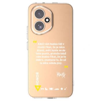 Picasee silikonový průhledný obal pro Honor 400 5G - Kazma - MĚLI BYSTE SE DO TOHO PUSTIT