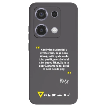 Picasee silikonový černý obal pro Xiaomi Redmi Note 14S - Kazma - MĚLI BYSTE SE DO TOHO PUSTIT