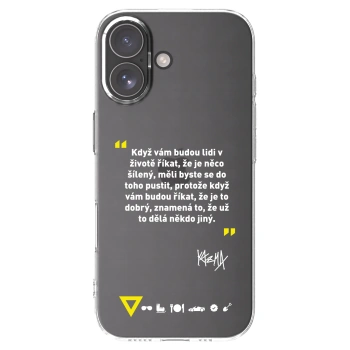 Picasee silikonový průhledný obal pro Apple iPhone 17 - Kazma - MĚLI BYSTE SE DO TOHO PUSTIT