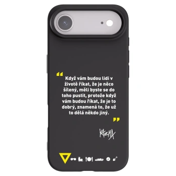 Picasee silikonový černý obal pro Apple iPhone Air - Kazma - MĚLI BYSTE SE DO TOHO PUSTIT