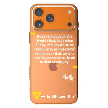 Picasee silikonový průhledný obal pro Apple iPhone 17 Pro Max - Kazma - MĚLI BYSTE SE DO TOHO PUSTIT