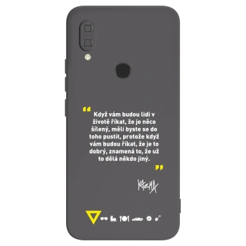 Picasee silikonový černý obal pro Xiaomi Redmi 7 - Kazma - MĚLI BYSTE SE DO TOHO PUSTIT