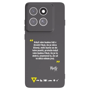 Picasee silikonový černý obal pro Motorola Edge 60 Pro - Kazma - MĚLI BYSTE SE DO TOHO PUSTIT