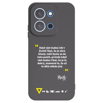 Picasee silikonový černý obal pro Xiaomi Redmi 15C 4G - Kazma - MĚLI BYSTE SE DO TOHO PUSTIT