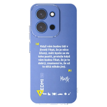 Picasee silikonový průhledný obal pro Xiaomi Redmi 15C 4G - Kazma - MĚLI BYSTE SE DO TOHO PUSTIT