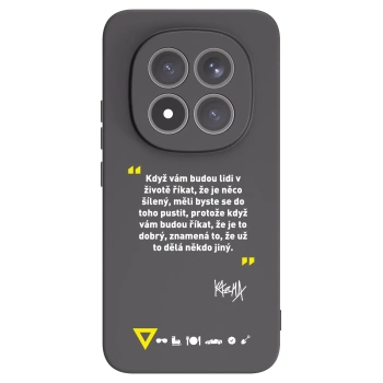 Picasee silikonový černý obal pro Xiaomi Redmi Note 15 Pro+ - Kazma - MĚLI BYSTE SE DO TOHO PUSTIT