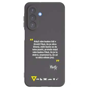 Picasee silikonový černý obal pro Samsung Galaxy A17 5G - Kazma - MĚLI BYSTE SE DO TOHO PUSTIT