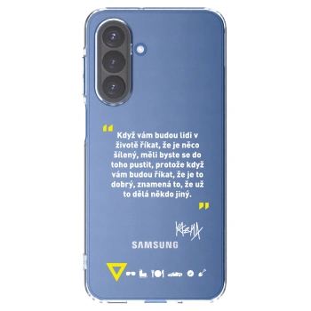 Picasee silikonový průhledný obal pro Samsung Galaxy A17 5G - Kazma - MĚLI BYSTE SE DO TOHO PUSTIT