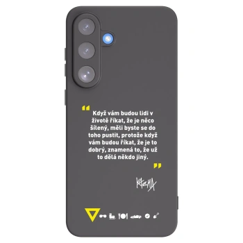 Picasee silikonový černý obal pro Samsung Galaxy S25 FE 5G - Kazma - MĚLI BYSTE SE DO TOHO PUSTIT