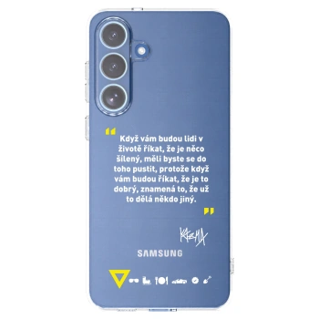 Picasee silikonový průhledný obal pro Samsung Galaxy S25 FE 5G - Kazma - MĚLI BYSTE SE DO TOHO PUSTIT