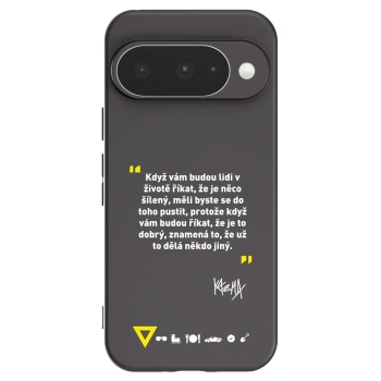 Picasee silikonový černý obal pro Google Pixel 10 - Kazma - MĚLI BYSTE SE DO TOHO PUSTIT