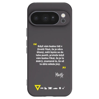 Picasee silikonový černý obal pro Google Pixel 10 Pro - Kazma - MĚLI BYSTE SE DO TOHO PUSTIT