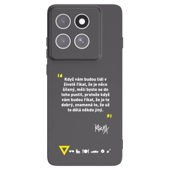 Picasee silikonový černý obal pro Motorola Edge 60 Fusion - Kazma - MĚLI BYSTE SE DO TOHO PUSTIT