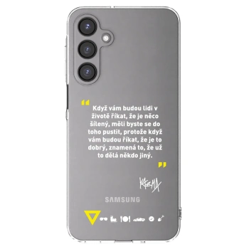 Picasee silikonový průhledný obal pro Samsung Galaxy A16 4G - Kazma - MĚLI BYSTE SE DO TOHO PUSTIT