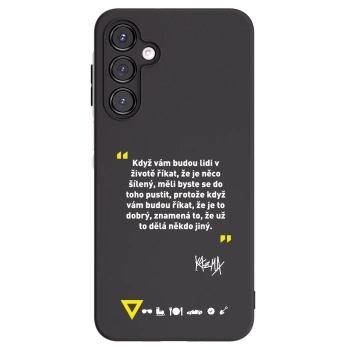 Picasee silikonový černý obal pro Samsung Galaxy A16 4G - Kazma - MĚLI BYSTE SE DO TOHO PUSTIT
