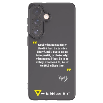 Picasee silikonový černý obal pro Samsung Galaxy S26+ - Kazma - MĚLI BYSTE SE DO TOHO PUSTIT