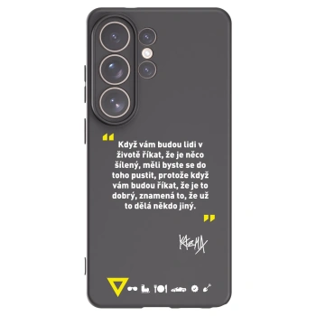 Picasee silikonový černý obal pro Samsung Galaxy S26 Ultra - Kazma - MĚLI BYSTE SE DO TOHO PUSTIT
