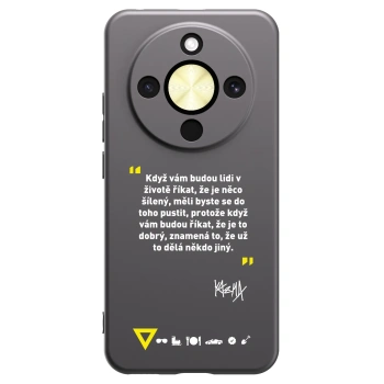 Picasee silikonový černý obal pro Honor Magic8 Lite 5G - Kazma - MĚLI BYSTE SE DO TOHO PUSTIT
