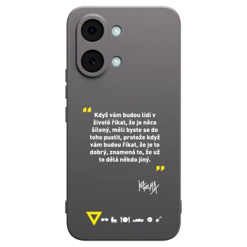 Picasee silikonový černý obal pro Xiaomi Poco X8 Pro Max - Kazma - MĚLI BYSTE SE DO TOHO PUSTIT