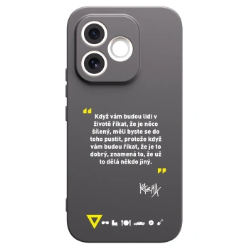 Picasee silikonový černý obal pro Honor 600 Lite - Kazma - MĚLI BYSTE SE DO TOHO PUSTIT