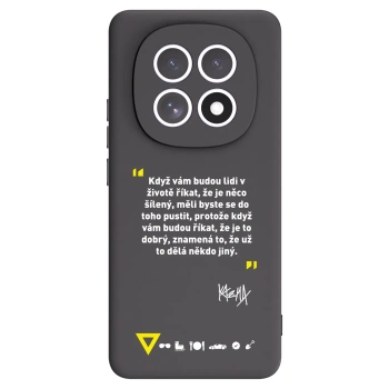 Picasee silikonový černý obal pro Xiaomi Redmi Note 15 5G - Kazma - MĚLI BYSTE SE DO TOHO PUSTIT