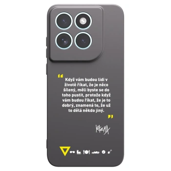 Picasee silikonový černý obal pro Motorola Edge 70 Fusion - Kazma - MĚLI BYSTE SE DO TOHO PUSTIT