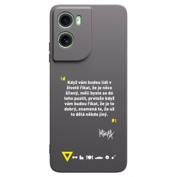 Picasee silikonový černý obal pro Motorola Moto G06 - Kazma - MĚLI BYSTE SE DO TOHO PUSTIT