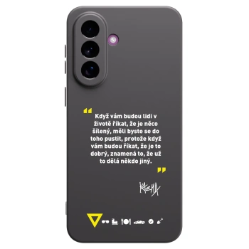 Picasee silikonový černý obal pro Samsung Galaxy A37 - Kazma - MĚLI BYSTE SE DO TOHO PUSTIT