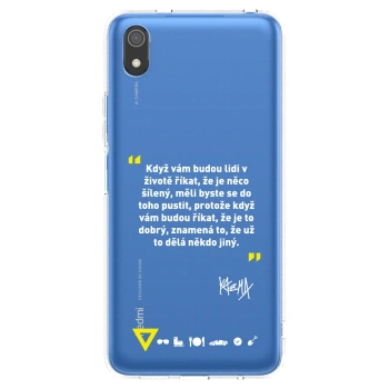 Picasee silikonový průhledný obal pro Xiaomi Redmi 7A - Kazma - MĚLI BYSTE SE DO TOHO PUSTIT