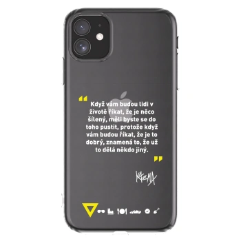 Picasee silikonový průhledný obal pro Apple iPhone 11 - Kazma - MĚLI BYSTE SE DO TOHO PUSTIT