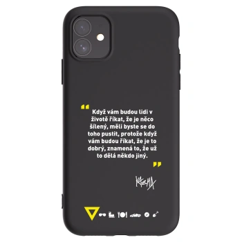 Picasee silikonový černý obal pro Apple iPhone 11 - Kazma - MĚLI BYSTE SE DO TOHO PUSTIT