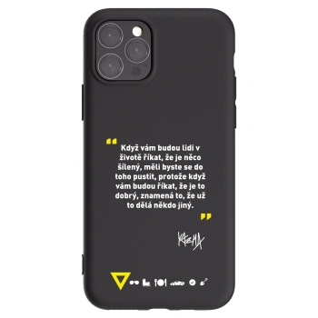 Picasee silikonový černý obal pro Apple iPhone 11 Pro - Kazma - MĚLI BYSTE SE DO TOHO PUSTIT