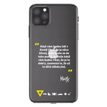 Picasee silikonový průhledný obal pro Apple iPhone 11 Pro Max - Kazma - MĚLI BYSTE SE DO TOHO PUSTIT