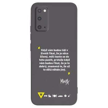 Picasee silikonový černý obal pro Samsung Galaxy S20 G980F - Kazma - MĚLI BYSTE SE DO TOHO PUSTIT