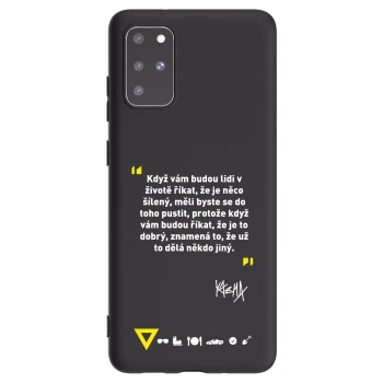 Picasee silikonový černý obal pro Samsung Galaxy S20+ G985F - Kazma - MĚLI BYSTE SE DO TOHO PUSTIT