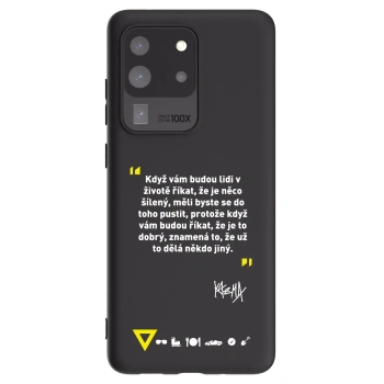 Picasee silikonový černý obal pro Samsung Galaxy S20 Ultra 5G G988F - Kazma - MĚLI BYSTE SE DO TOHO PUSTIT
