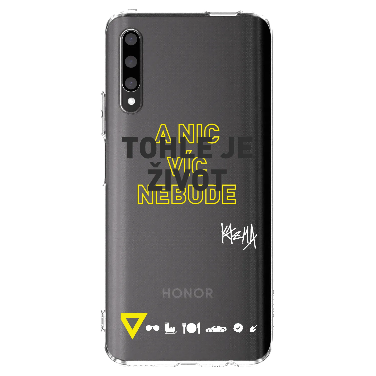 Picasee silikonový průhledný obal pro Honor 9X Pro - Kazma - TOHLE JE ŽIVOT A NIC VÍC NEBUDE
