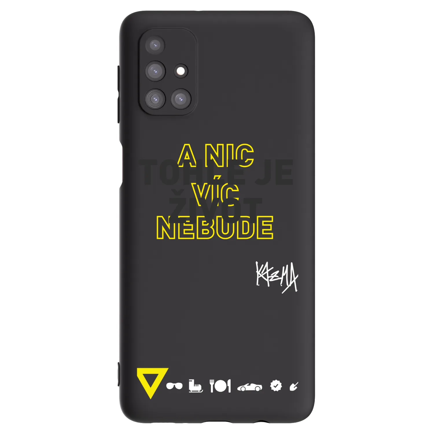 Picasee silikonový černý obal pro Samsung Galaxy M31s - Kazma - TOHLE JE ŽIVOT A NIC VÍC NEBUDE