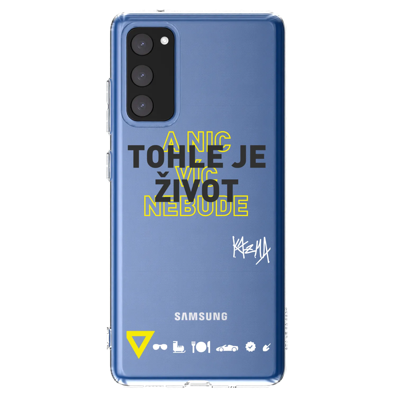Picasee silikonový průhledný obal pro Samsung Galaxy S20 FE - Kazma - TOHLE JE ŽIVOT A NIC VÍC NEBUDE