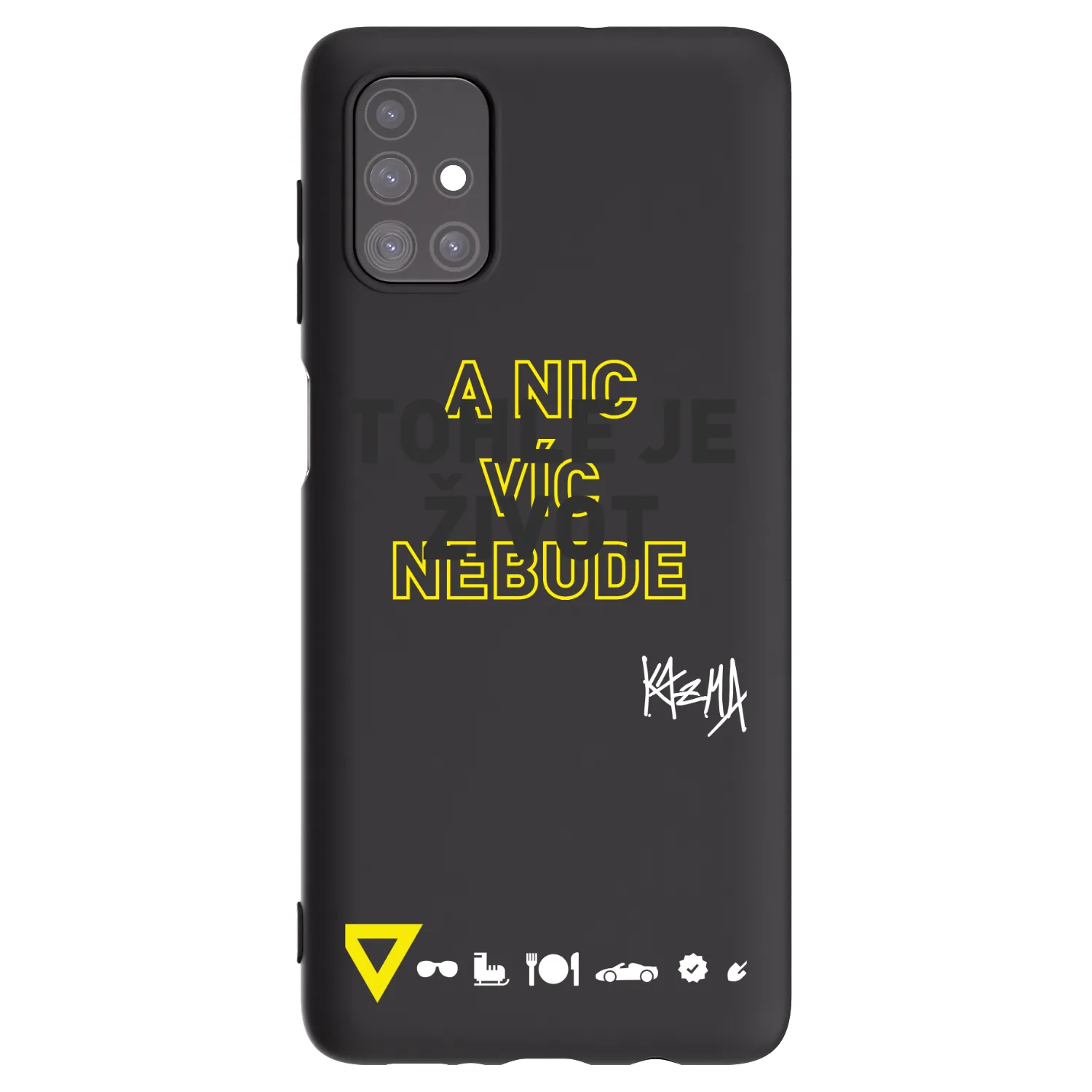 Picasee silikonový černý obal pro Samsung Galaxy M51 M515F - Kazma - TOHLE JE ŽIVOT A NIC VÍC NEBUDE